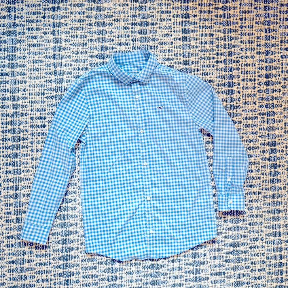 Boys Vineyard Vines Performance Button Down Sz S